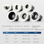 White and black / 3000k / CHINA | 10W 75mmhole