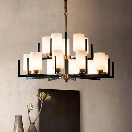 Lustre suspension LED style chinois rétro luxe — LZ4X9M