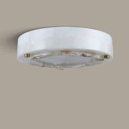 Plafonnier suspension circulaire en marbre naturel 30-40 cm pour salon et salle à manger — LZ4X9P