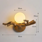 Lampe marron gauche / CHINE / Pas d'ampoule