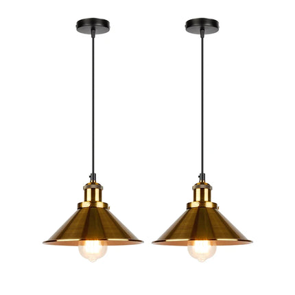 Lustre suspension industriel rétro à trois têtes pour intérieur — LZ4X9P