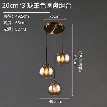 Lustre suspension en verre au design nordique pour intérieur — LZ4P7XQ