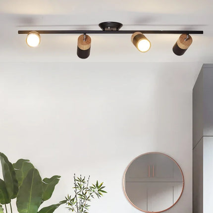 Lustre nordique à bande LED avec spots décoratifs pour intérieur — LZ4X7P9