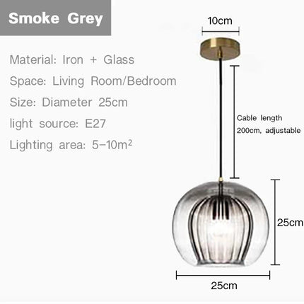 Suspension en verre au style nordique moderne pour intérieur — LZ4X9T
