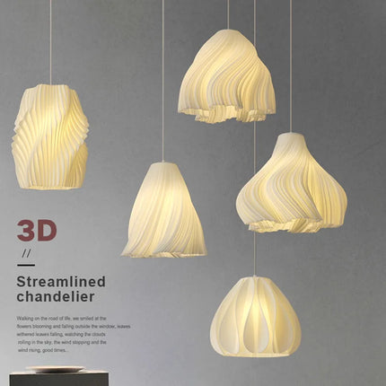 Lustre moderne à trois extrémités avec impression 3D créative — LZ4XJ9