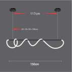 Noir 150cm / Blanc froid 6000K