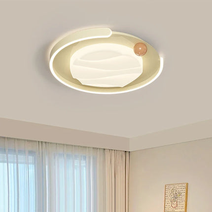 Plafonnier LED moderne style français avec télécommande et lumière chaude — LZ4X9T2