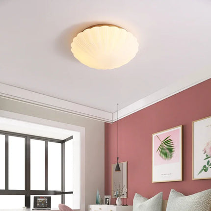 Plafonnier en verre coquillage au style nordique pour intérieur — LZ4X9T2