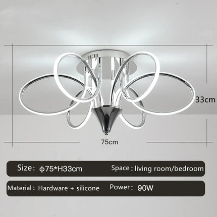 Plafonnier LED lumineux pour décoration intérieure moderne 2024 — LZ4X9P2