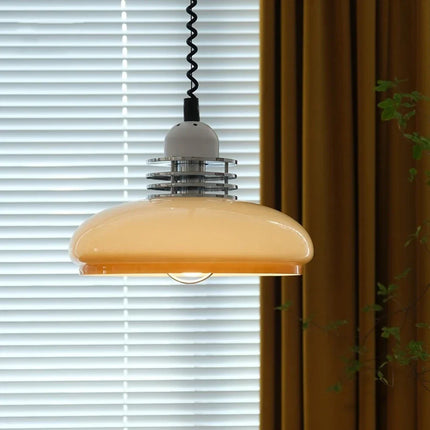 Suspension Bauhaus rétro en verre médiéval rétractable — LZ4X9P