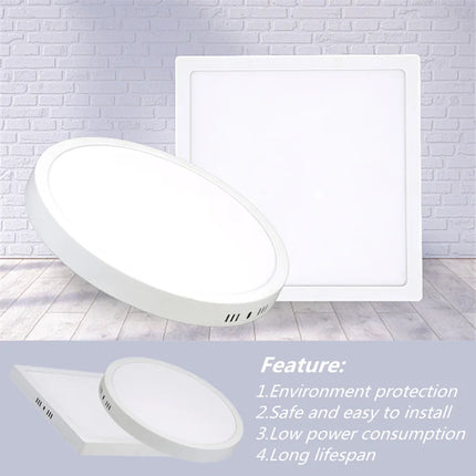 Plafonnier LED carré à montage en surface éclairage blanc froid — LZ4X9P