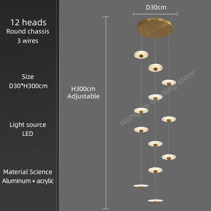 Lustre LED moderne pour éclairage intérieur élégant — LZ4X9P2