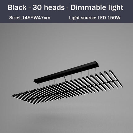 Lustre design LED en baguette lumineuse Bilbao