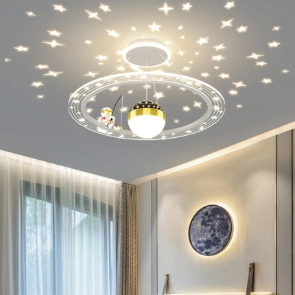Lustre LED rond à gradation pour chambre d’enfant — LZ4X9T1