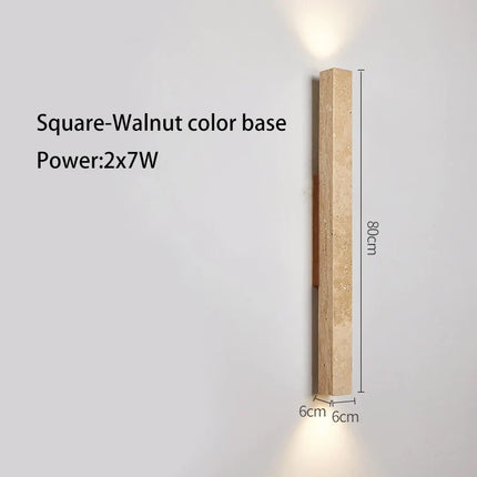 Applique murale LED longue en pierre naturelle — LZ4X9JQ