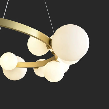 Lustre en verre avec suspension à cordon réglable et ampoule incluse — LZ4X9T