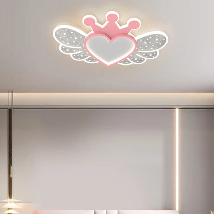 Lustre LED ultra lumineux style nordique avec décoration cœur — LZ4X9P2