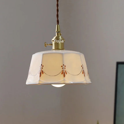 Suspension moderne en laiton et céramique pour intérieur élégant — LZ4X9J