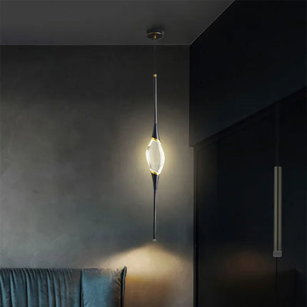 Lustre suspendu en cristal pour plafond chambre et salon — LZ4X9P2