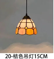Lustre en verre style Tiffany rétro pour intérieur méditerranéen — LZ4X9P