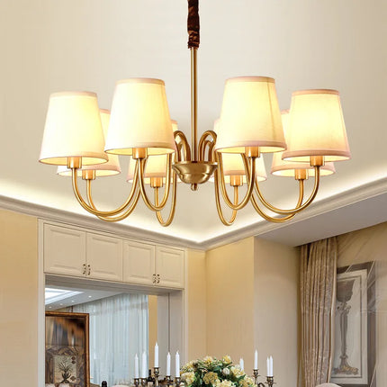 Plafonnier LED en cuivre au design nordique moderne et luxueux — LZ4X9T2