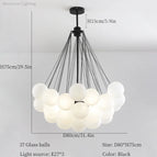 Noir D80cm 37Balles / Lumière chaude
