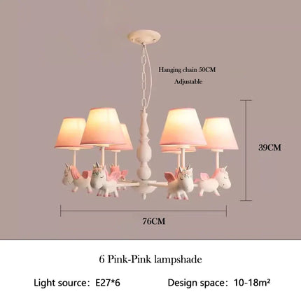 Lustre LED rotatif pour enfant style nordique romantique et chaleureux — LZ4X9P