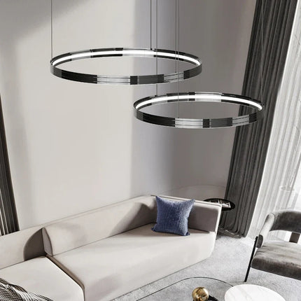 lustre moderne en métal pour éclairage intérieur élégant