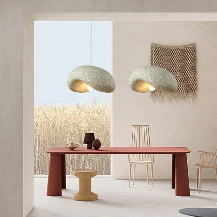 Lustre suspension style japonais Wabi Sabi pour cuisine et salon — LZ4XJ9