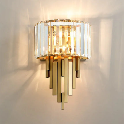 Applique murale moderne avec abat-jour en cristal brillant — LZ4X9P2Q