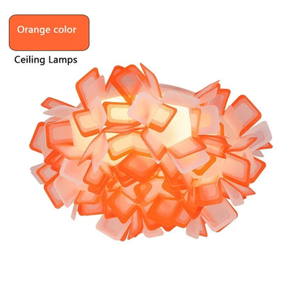 Suspension LED design fleur en acrylique pour salon et chambre — LZ4X9T