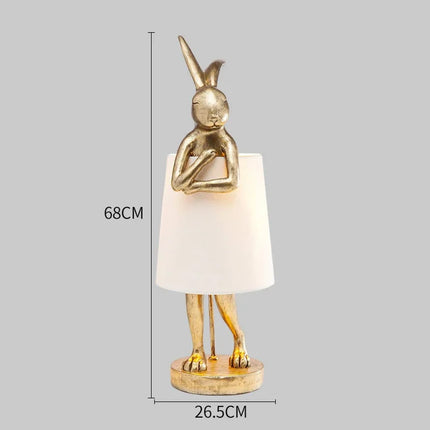 Lampe de bureau design rétro en résine forme lapin pour intérieur — LZ4X9P2