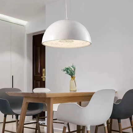 Lustre suspension en résine avec relief art romantique Skygarden — LZ4X9P