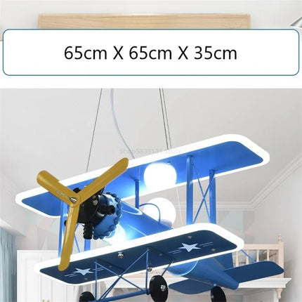 Suspension LED enfant en forme d’avion style nordique moderne — LZ4QX7
