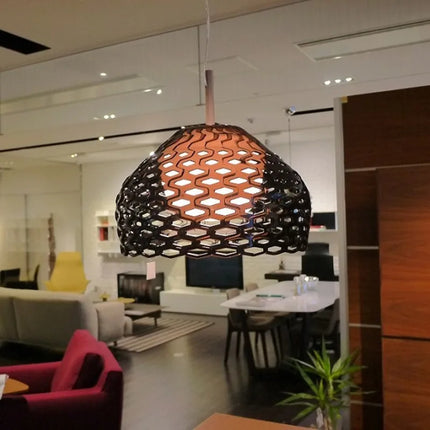 Suspension design italienne ajourée pour salon et cuisine — LZ4X9M2