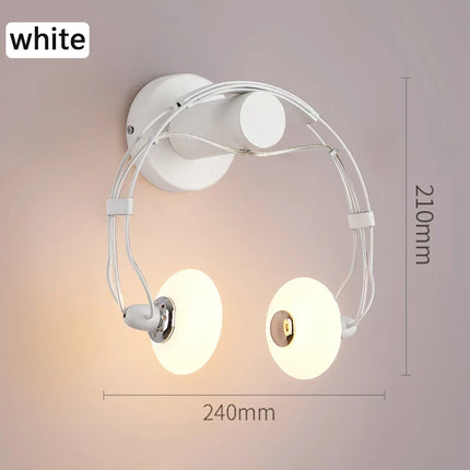 Applique murale LED originale en forme de casque audio — LZ4X9T