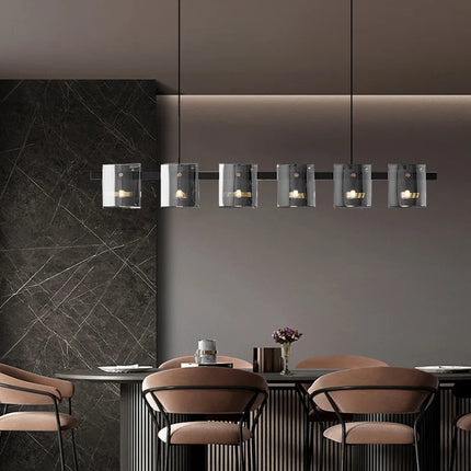 Lustre suspension minimaliste en verre pour éclairage moderne — LZ4X9P