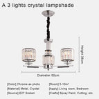 A cristal à 3 lumières / Lumière chaude / CHINE