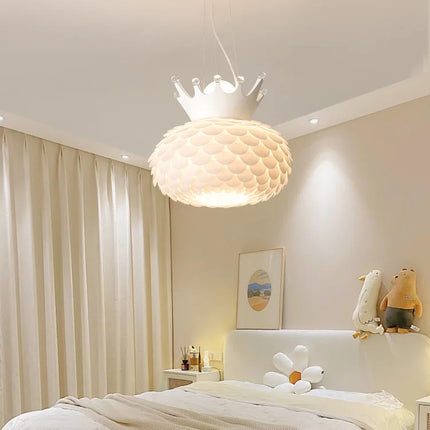 Lustre suspension lumière chaude design moderne pour chambre fille — LZ4X9P2