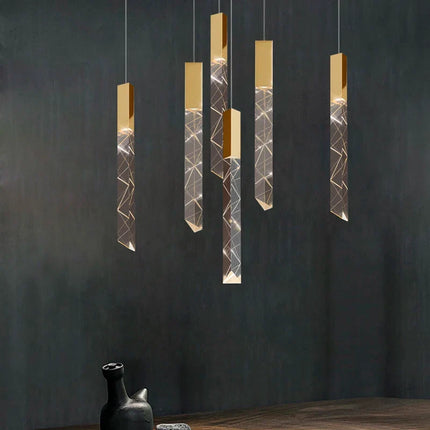 Lustre moderne en cristal pour éclairage intérieur élégant — LZ4X9Q2