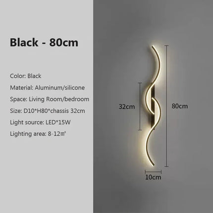 Applique murale LED moderne pour décoration et éclairage intérieur élégant — LZ4X9P2