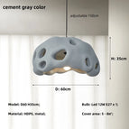 Gris ciment D60cm / Lumière blanche 6500K