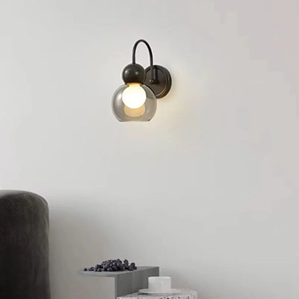Applique murale design en verre et cuivre pour intérieur moderne — LZ4G7X
