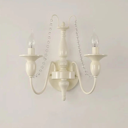 Applique murale rétro française en cristal style rustique — LZ4X9T1