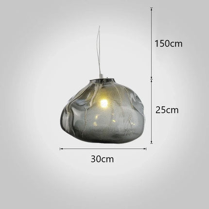 Suspension en verre soufflé style nuage pour restaurant — LZ4X9T2