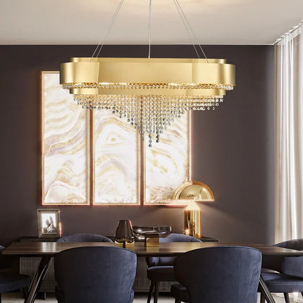 Lustre en cristal au design moderne pour décoration élégante — LZ4X9Q