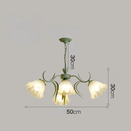 Lustre suspension à fleurs style médiéval nordique pour intérieur élégant — LZ4P9XQ