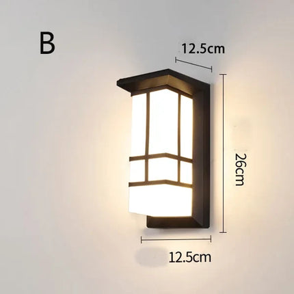 Applique murale LED design européen pour jardin extérieur moderne — LZ4X9P2