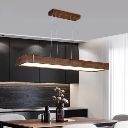 Suspension LED en bois au design moderne — LZ4X9P2