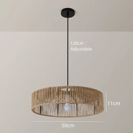 Suspension en rotin style Asie du Sud-Est avec cordon ajustable — LZ4X9TQ